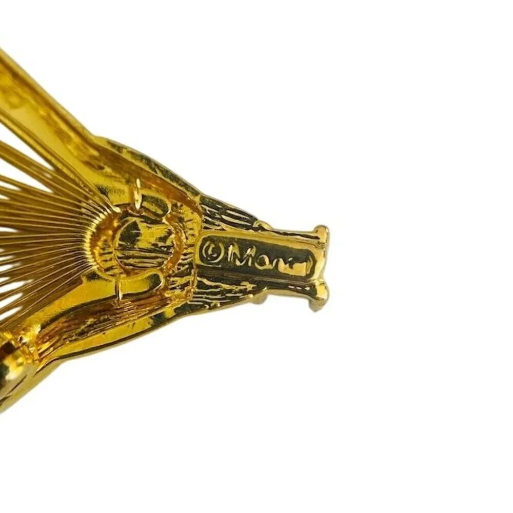 Vintage Monet Goldtone Hot Air Balloon Brooch